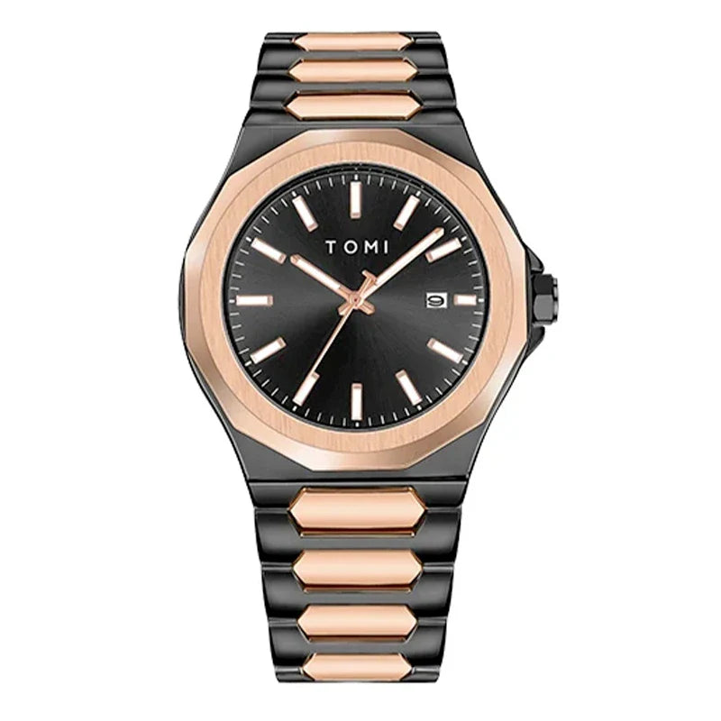 Kit Relógio Masculino Tomi Legacy Rose com 4 Peças