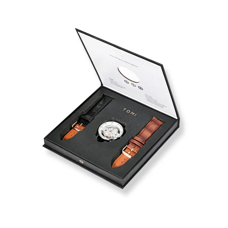 Kit Relógio Masculino Tomi Specter Rose com 2 Pulseiras