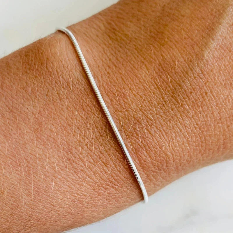Pulseira Masculina de Aço Tomi Elos Prata - 1.2mm