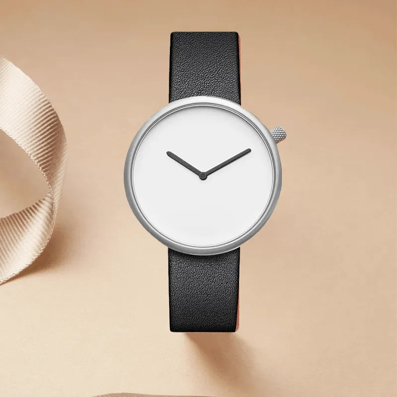 Relógio Minimalista Masculino Tomi Royal Branco