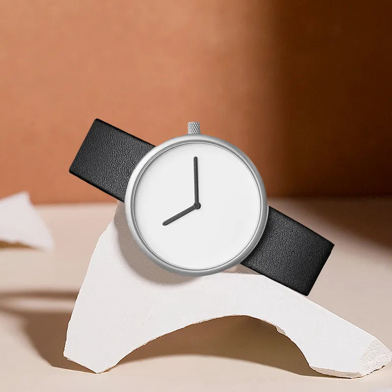 Relógio Minimalista Masculino Tomi Royal Branco
