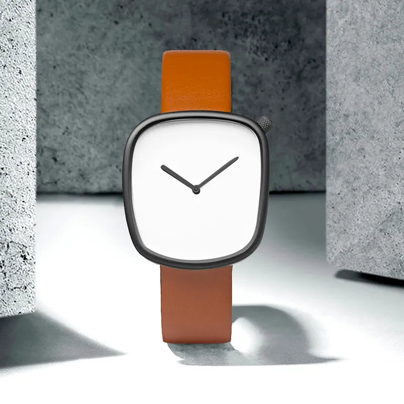 Relógio Minimalista Masculino Tomi Sway Marrom