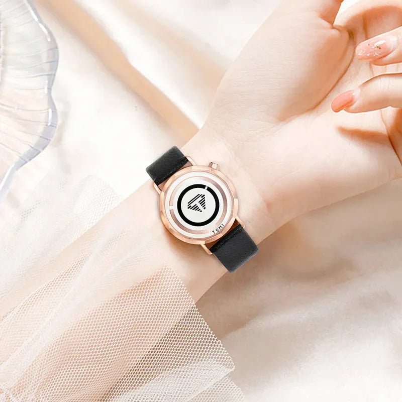 Relógio Minimalista Masculino Tomi Zentro Rose