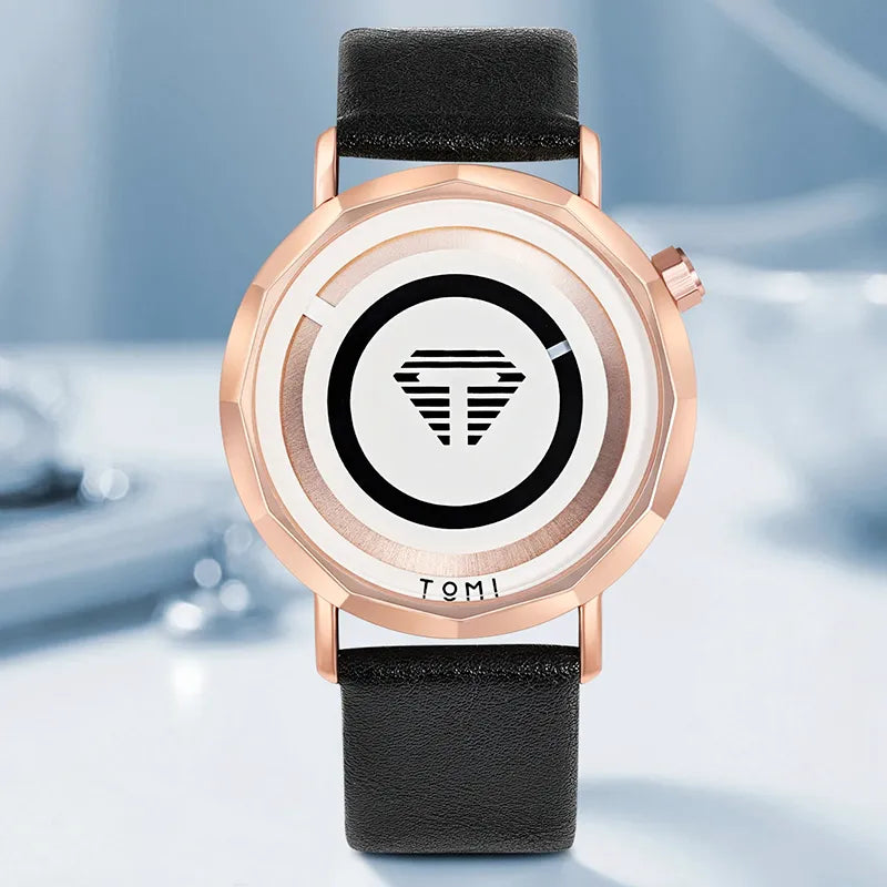 Relógio Minimalista Masculino Tomi Zentro Rose